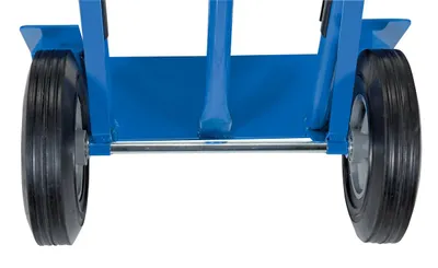 Vestil SPHT-500S-HD-HR Steel Heavy Duty P-Handle Truck with Hard Rubber Wheels 5