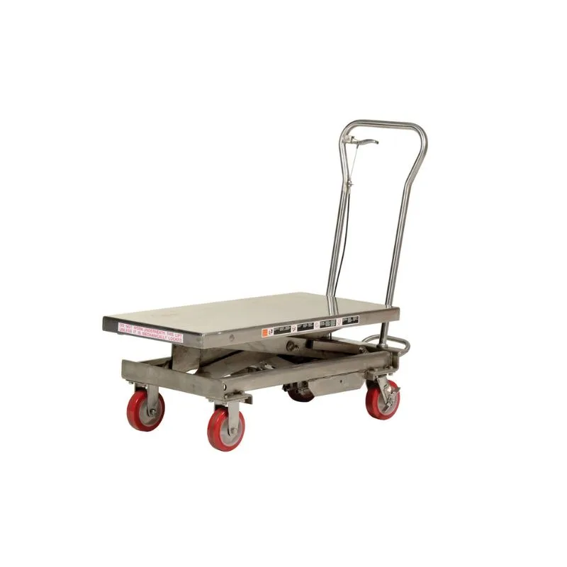 Vestil SSSC-1000 304 Stainless Steel Scissor Cart 1000 Lb. Capacity