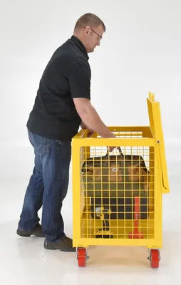 Vestil TBS-2436-XM-13 utility cart shown from an alternate angle