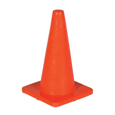 Vestil TC-18-SD 100% PVC Standard Duty Traffic Cone