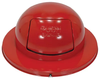 Vestil TRASH-TOP-DD-RD-3PK Steel Waste Disposal Top Dual Door 2