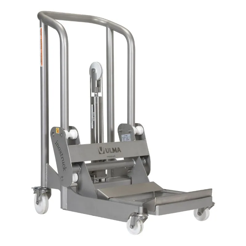 Vestil ULM-HRH-850 Stainless Steel Hydraulic Foot Pump Roll Handler