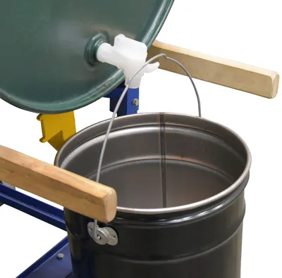 Vestil VDFT drum handling equipment shown from an alternate angle