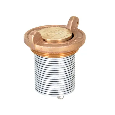 Vestil VENT-V Brass Vertical Drum Vent Fits 30 &amp; 55 Gallon Drum Capacity