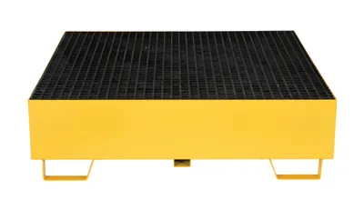 Vestil VSRB-YL-4 Steel Drum Retention Basin 2