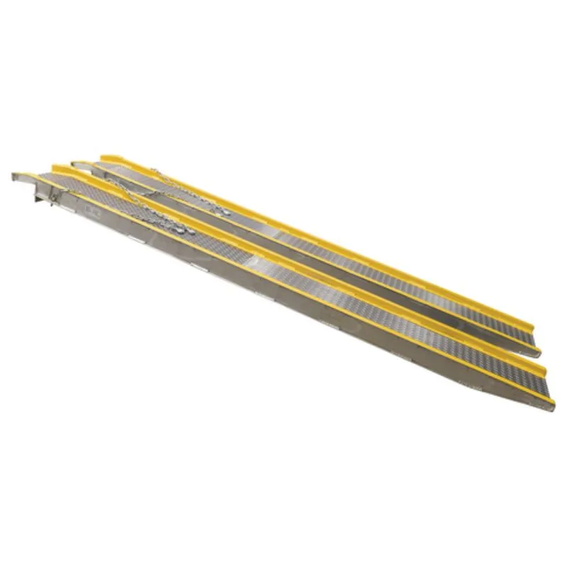 Vestil VTR-5.5-14-24 Portable Aluminum Twin Vehicle Ramp
