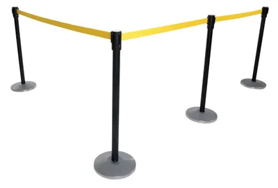 Vestil WEB-P stanchion shown from an alternate angle