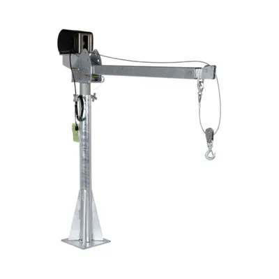 Vestil WTJ-20-4-AC-GAL Galvanized Steel AC Powered Jib Crane