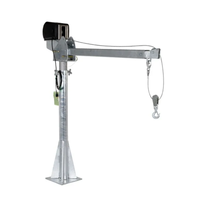 Vestil WTJ-20-4-AC-GAL Galvanized Steel AC Powered Jib Crane