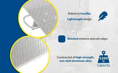 Vestil E-4824 Aluminum Economizer Dock Plate - product feature image
