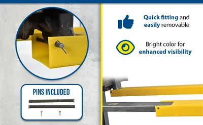 Vestil F5-48 Polyethylene Fork Blade Protectors - product feature image