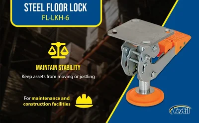 Vestil FL-LKH-6 Steel Floor Lock - product feature image