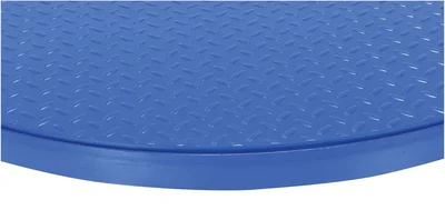 Vestil Steel 36 In. Carousel, 4K Capacity, Round Tread Top Plate Blue