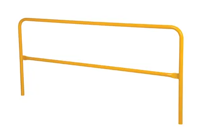 Vestil Aluminum Pipe Safety Railing 120 In. Length Yellow