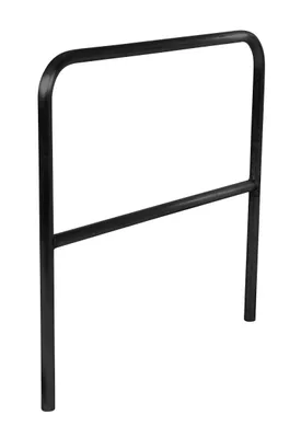 Vestil Aluminum Pipe Safety Railing 48 In. Length Black