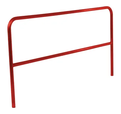 Vestil Aluminum Pipe Safety Railing 84 In. Length Red