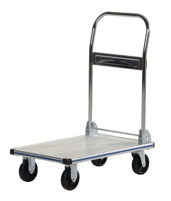 Vestil AFT-30-NM aluminum folding handle platform truck shown from an alternate angle