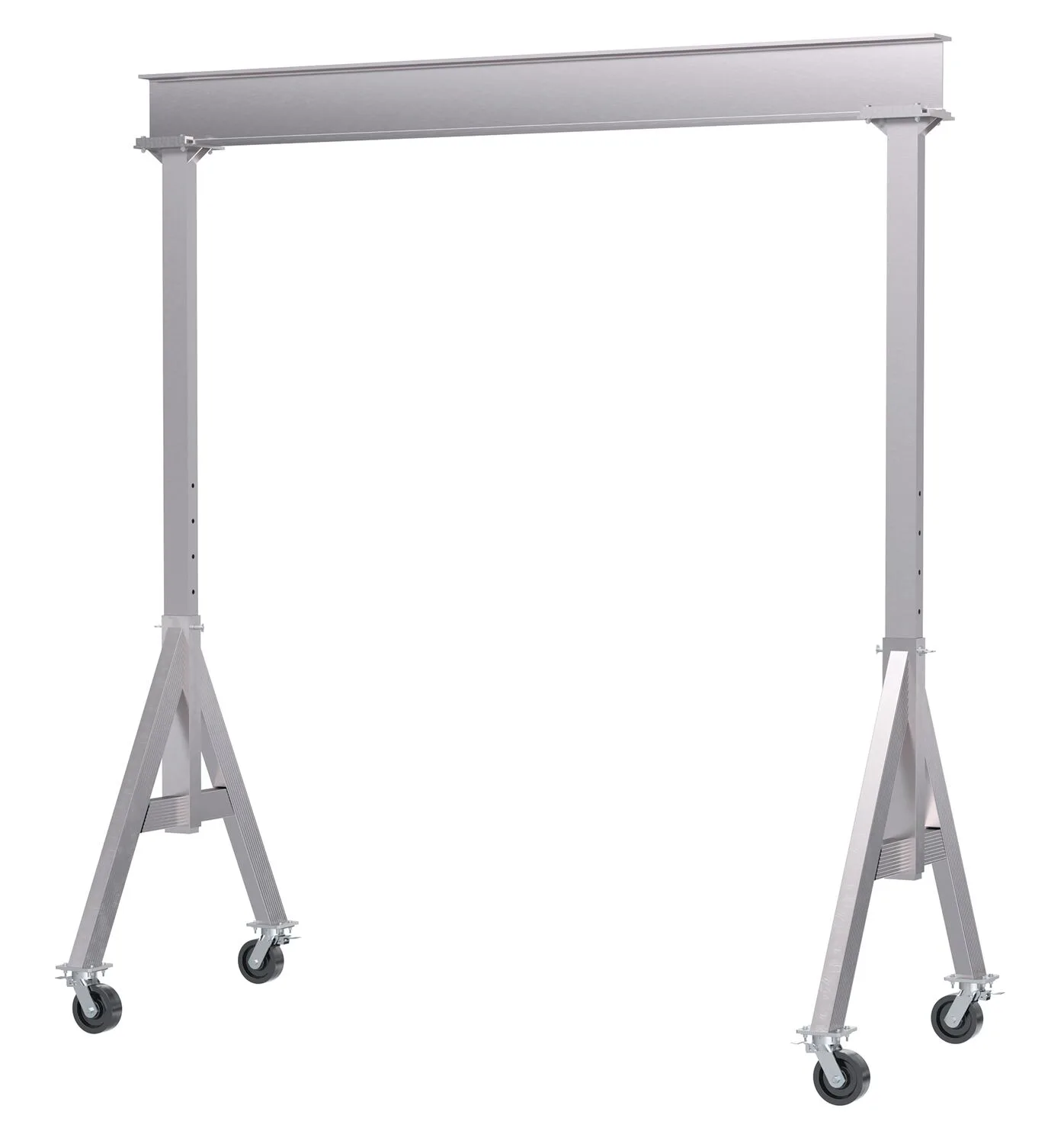 Vestil AHA-6-10-10-TLC adjustable height aluminum gantry cranes with total locking caster