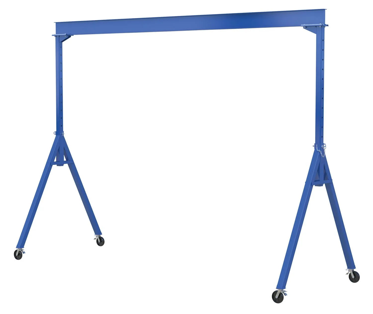 Vestil AHS-2-15-7-TLC adjustable steel gantry cranes with total locking caster