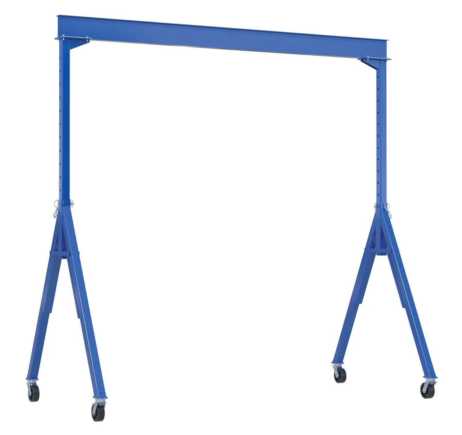 Vestil AHS-6-15-7-TLC adjustable steel gantry cranes with total locking caster