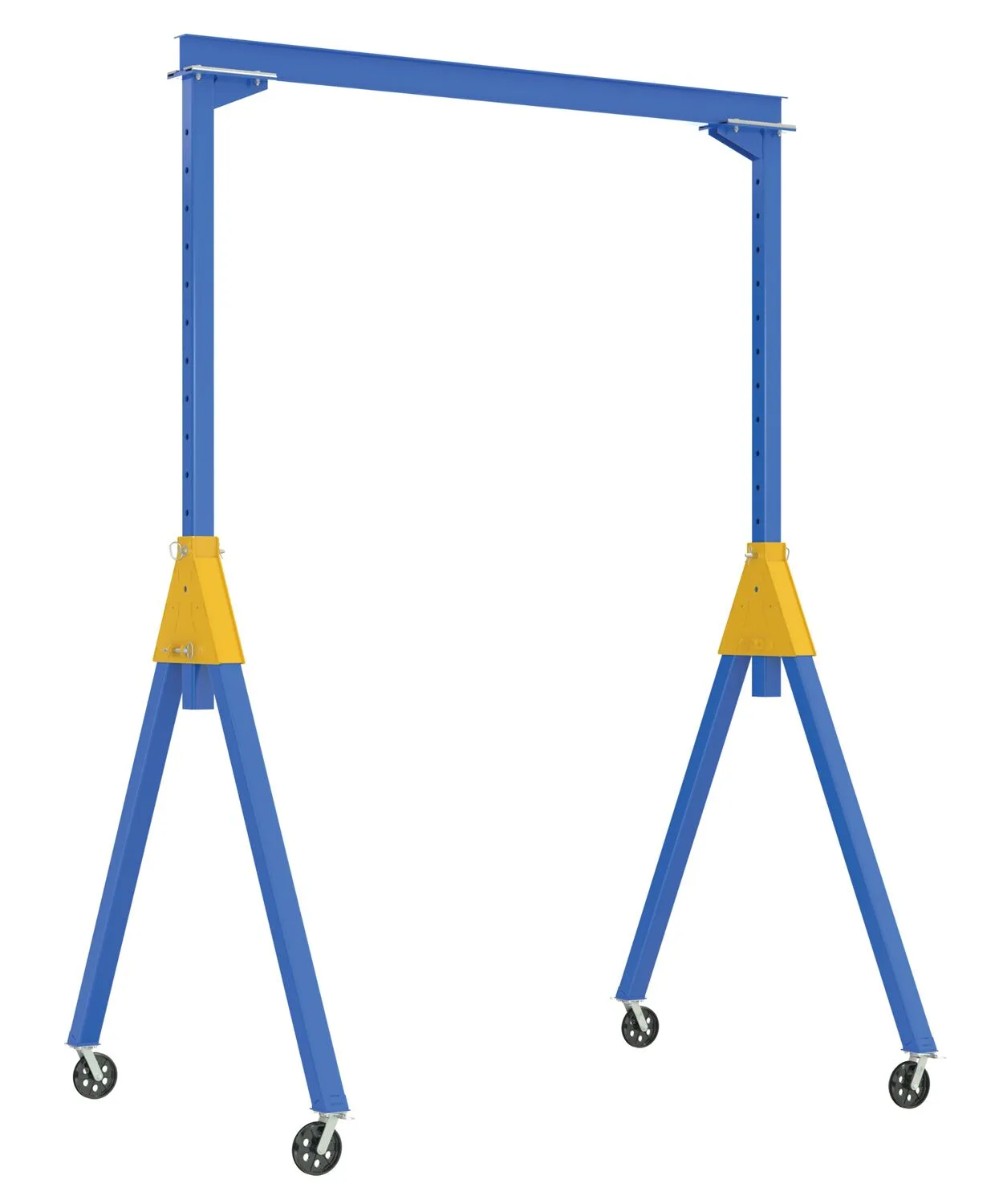 Vestil AHSN-2-15-7-VG adjustable steel gantry cranes with v-groove casters - knockdown