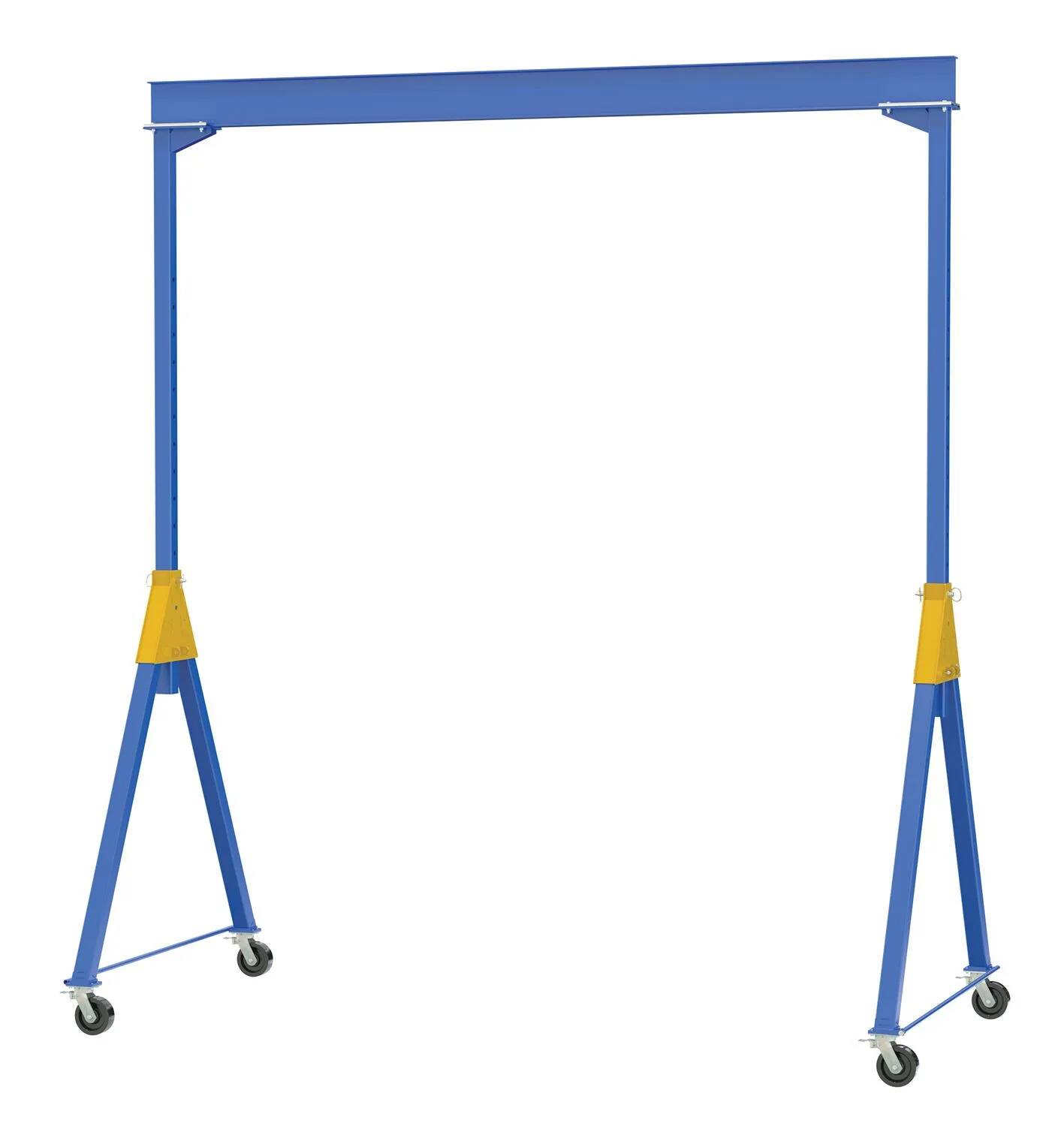Vestil AHSN-8-15-7-TLC adjustable steel gantry cranes with total locking casters - knockdown