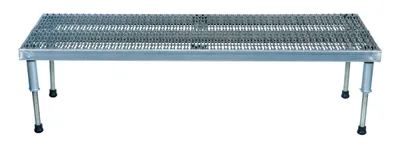 Vestil Stainless Steel Adjustable Work-Mate Stand 72 In. x 23-1/2 In. x 10-1/2 In. 500 Lb. Capacity Silver