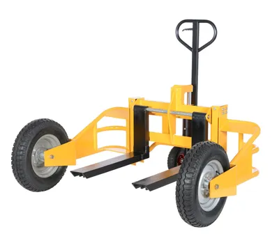 Vestil ALL-T-HD all terrain pallet truck shown from an alternate angle