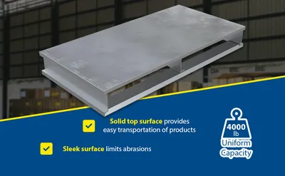 Vestil AP-ST-4824 aluminum pallets & skid feature highlights