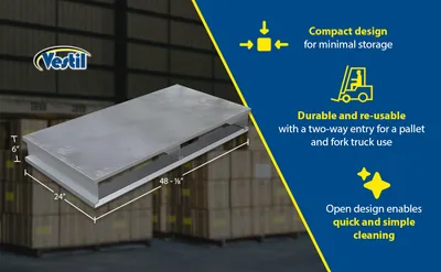 Vestil AP-ST-4824 aluminum pallets & skid feature highlights