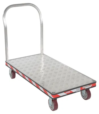 Vestil ATP-C-2448 heavy duty aluminum treadplate platform truck
