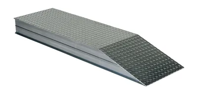 Vestil Aluminum Heavy Duty Wheel Riser 72 In. x 18 In. x 9-7/8 In. 30000 Lb. Capacity Silver
