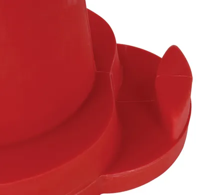 Vestil BCD-7636-RD stackable poly barricade shown from an alternate angle