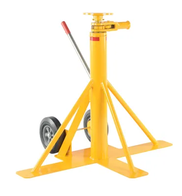 Vestil Steel Big Foot Stabilizing Jack 35-7/16 In. x 48 In. x 39 In. 100,000 Lb. Static Capacity Yellow