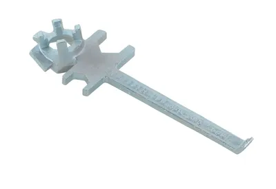 Vestil BNW-IX-W drum bung nut wrenche shown from an alternate angle