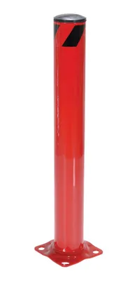 Vestil Steel Pipe Safety Bollard 36 In. x 4-1/2 In. Red