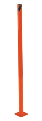 Vestil Steel Pipe Safety Bollard 48 In. x 1-3/4 In. Orange