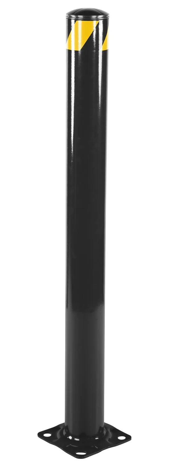 Vestil BOL-48-4.5-BK steel pipe safety bollard