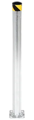 Vestil Galvanized Steel Pipe Safety Bollard 48 In. x 5-1/2 In. Gray