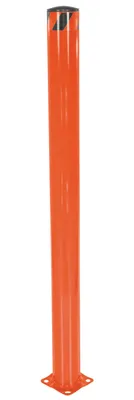 Vestil Steel Pipe Safety Bollard 62 In. x 5-1/2 In. Orange