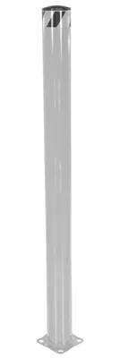 Vestil Steel Pipe Safety Bollard 62 In. x 5-1/2 In. Silver