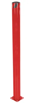 Vestil Steel Pipe Safety Bollard 72 In. x 4-1/2 In. Red