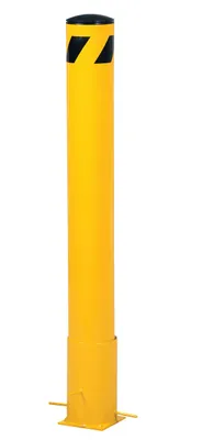 Vestil Steel Removable Pipe Safety Bollard 36 In x 5-1/2 In Yellow