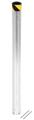 Vestil Galvanized Steel Pour In Place Bollard 48 In. x 5-1/2 In. Gray