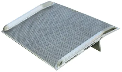 Vestil Aluminum Truck Dock Board 72 In. x 68 In. 7000 Lb. Capacity Silver