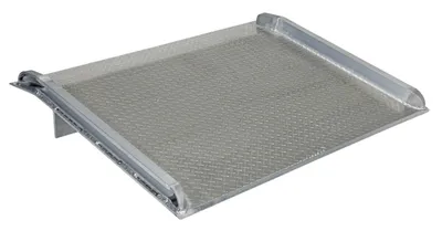 Vestil Aluminum Truck Dock Board 54 In. x 72 In. 15000 Lb. Capacity Silver