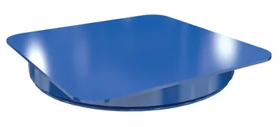 Vestil Steel 18 In. Carousel, 2K Capacity, Square Smooth Top Plate Blue