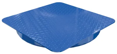 Vestil Steel 30 In. Carousel, 2K Capacity, Square Tread Top Plate Blue