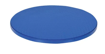 Vestil Steel 40 In. Carousel, 2K Capacity, Round Tread Top Plate Blue