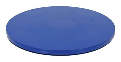 Vestil Steel 60 In. Carousel, 2K Capacity, Round Smooth Top Plate Blue